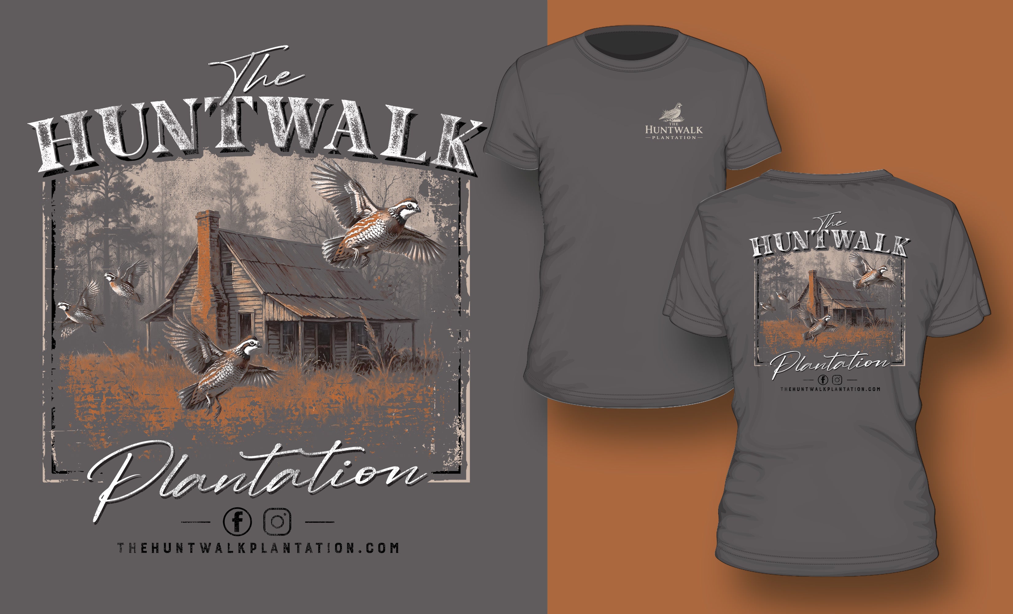 Hunt Walk Covey Rise T-Shirt - Gray