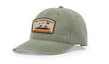 Olive Trucker Cap with Hunt Walk Logo