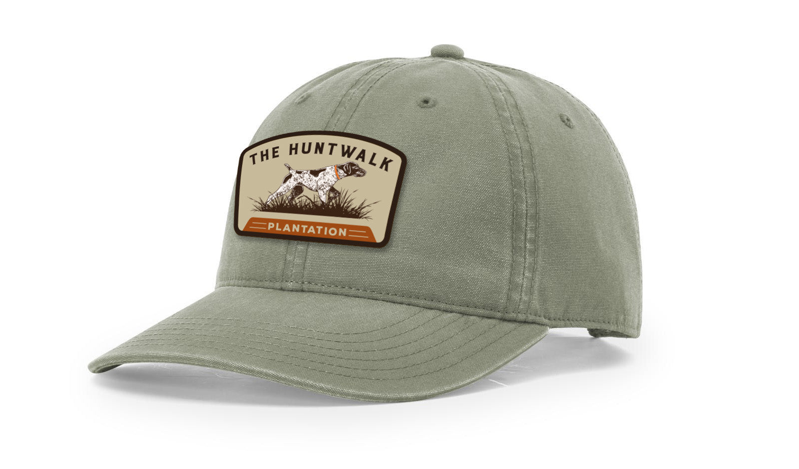 Olive Trucker Cap with Hunt Walk Logo